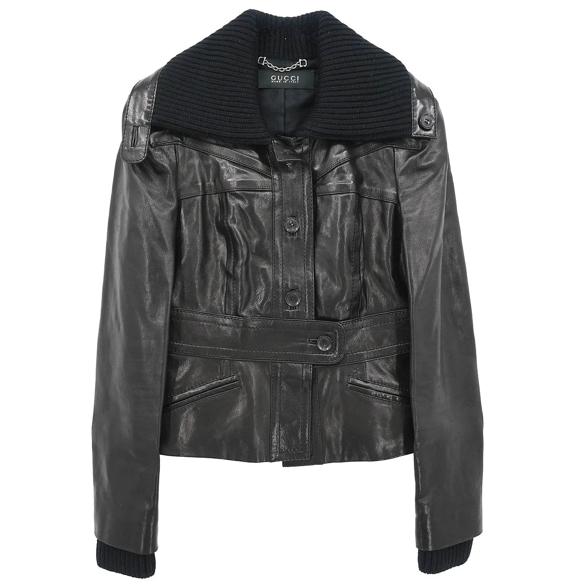 Gucci Single Breasted Jacket Black