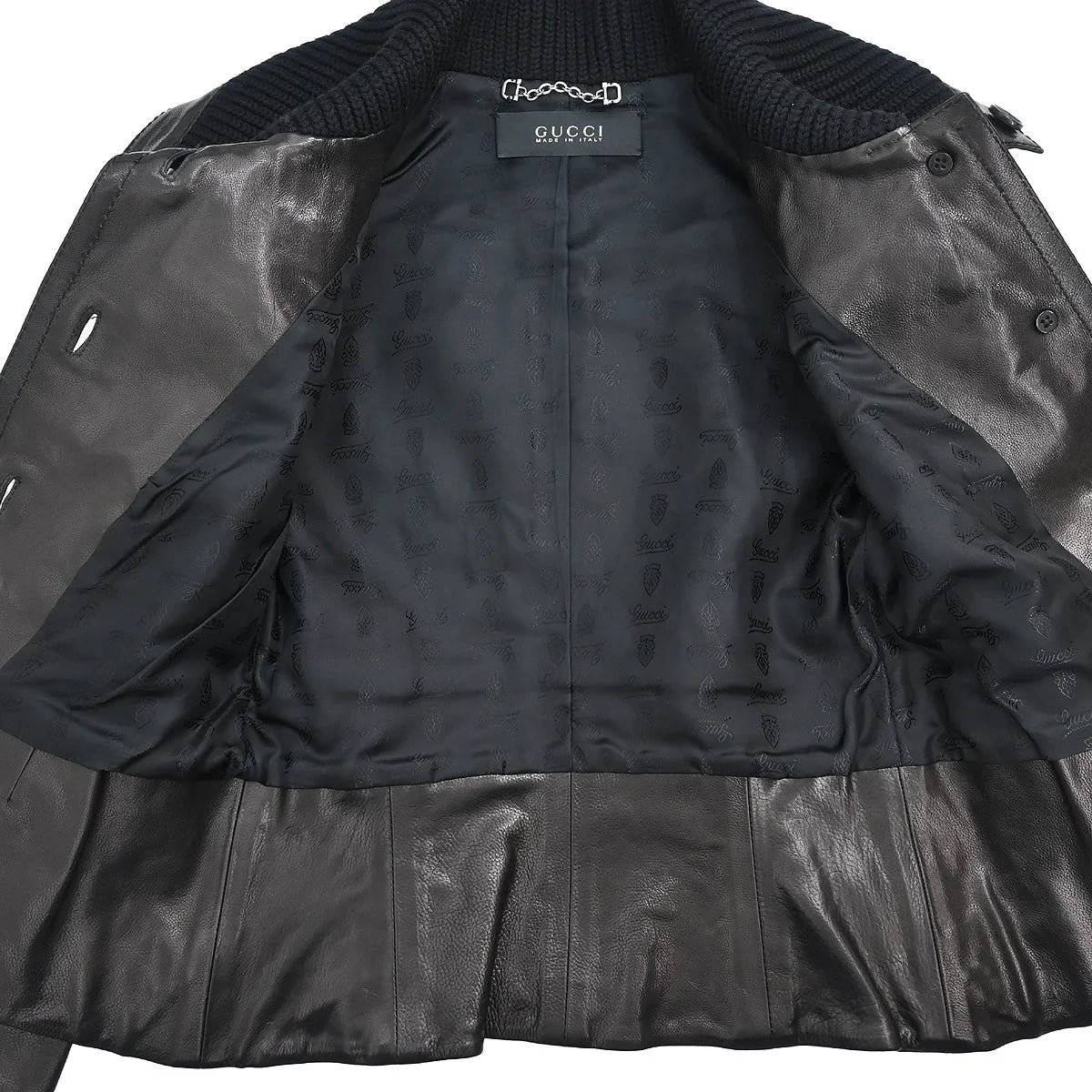 Gucci Single Breasted Jacket Black