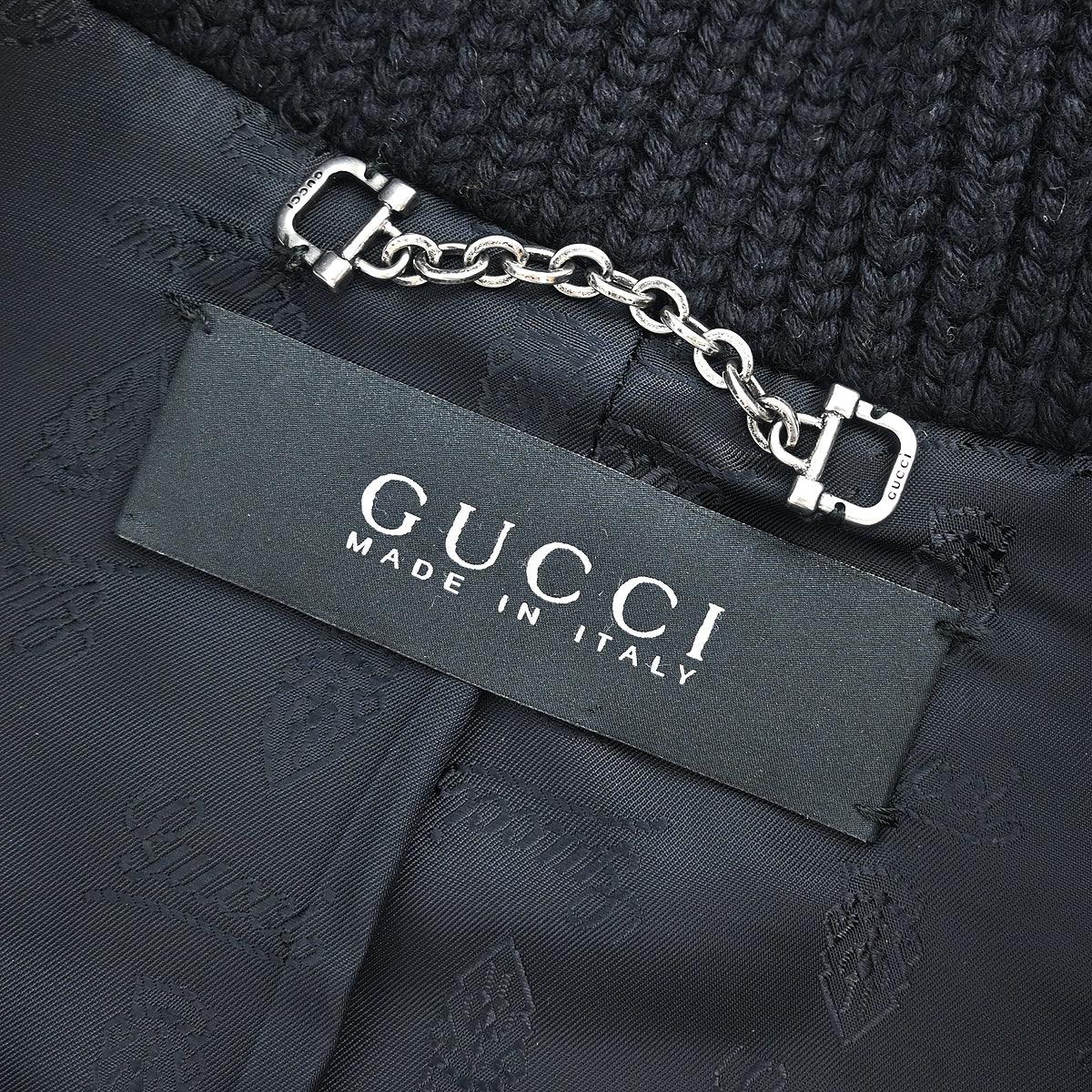 Gucci Single Breasted Jacket Black