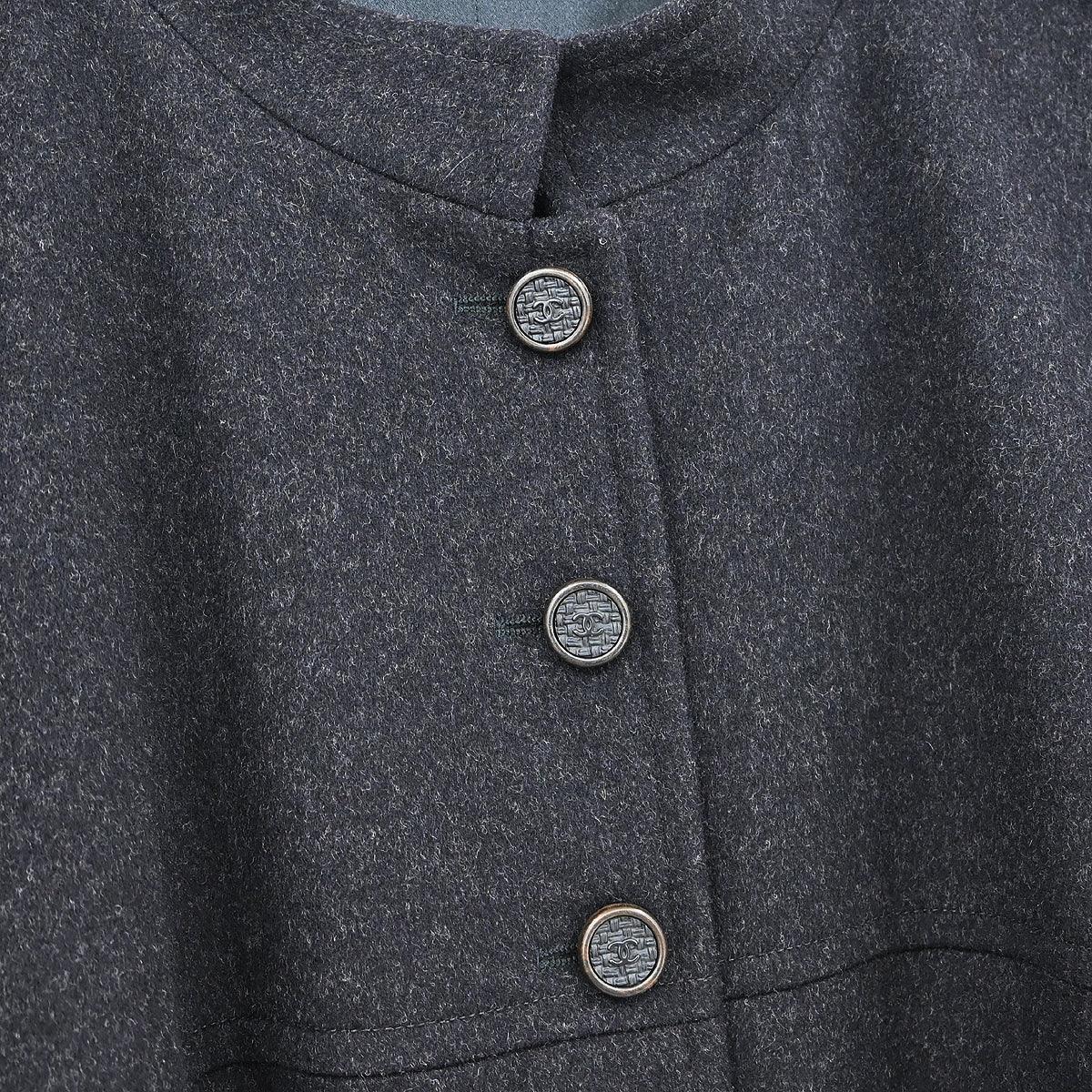 Chanel 2005 Coat Dark Gray #40