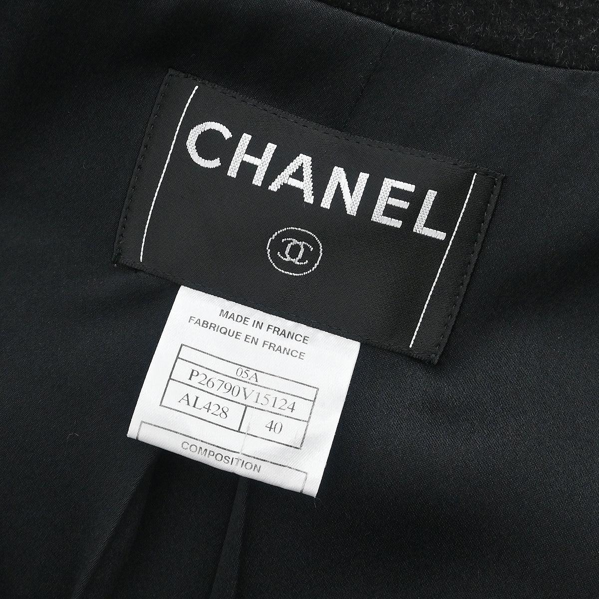 Chanel 2005 Coat Dark Gray #40