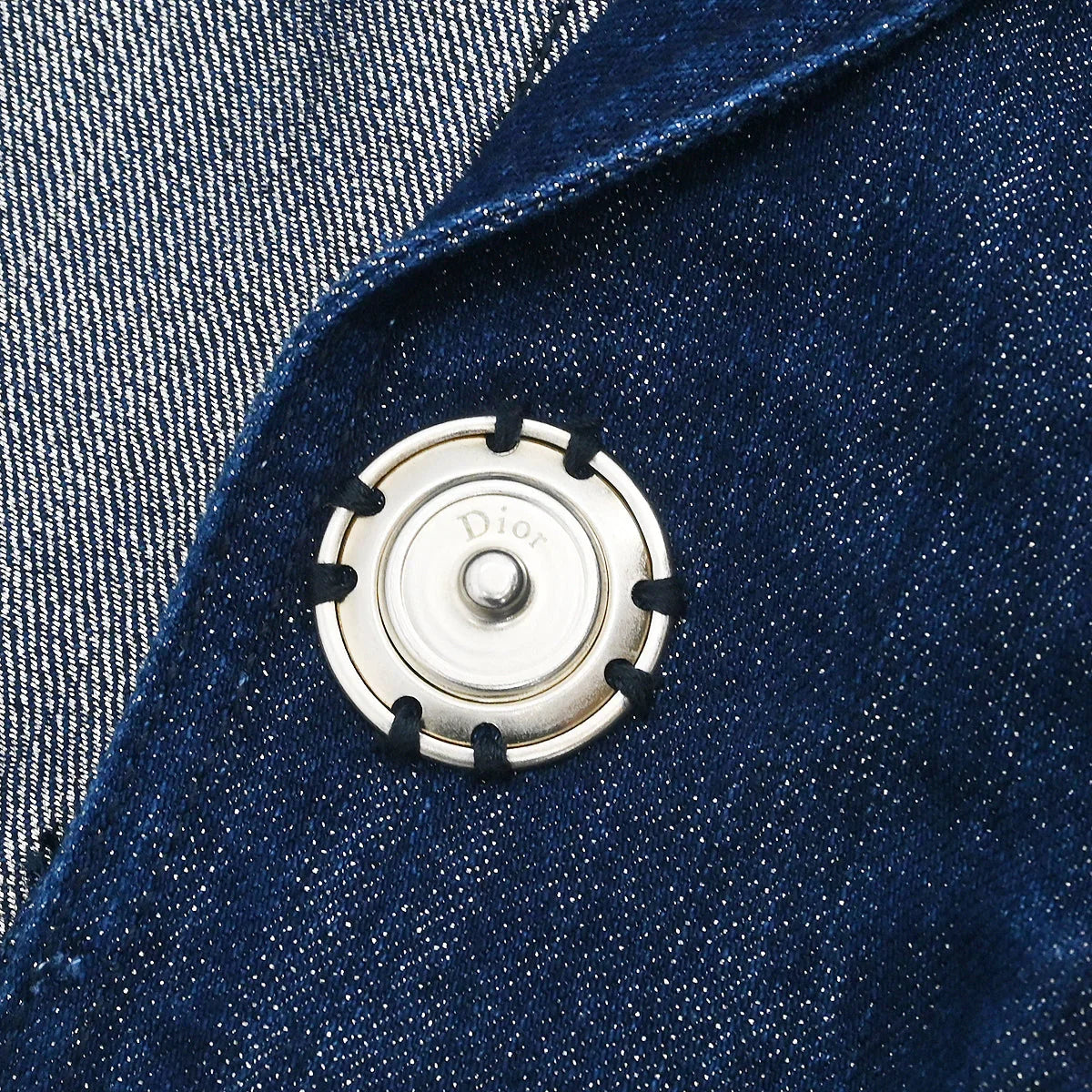 Christian Dior 2007 Single Breasted Denim Jacket Indigo #42
