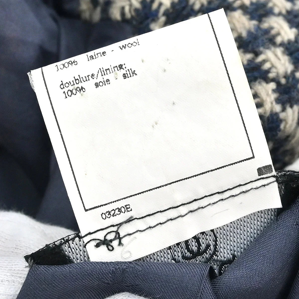 Chanel 1995 Single Breasted Jacket Light Navy #42