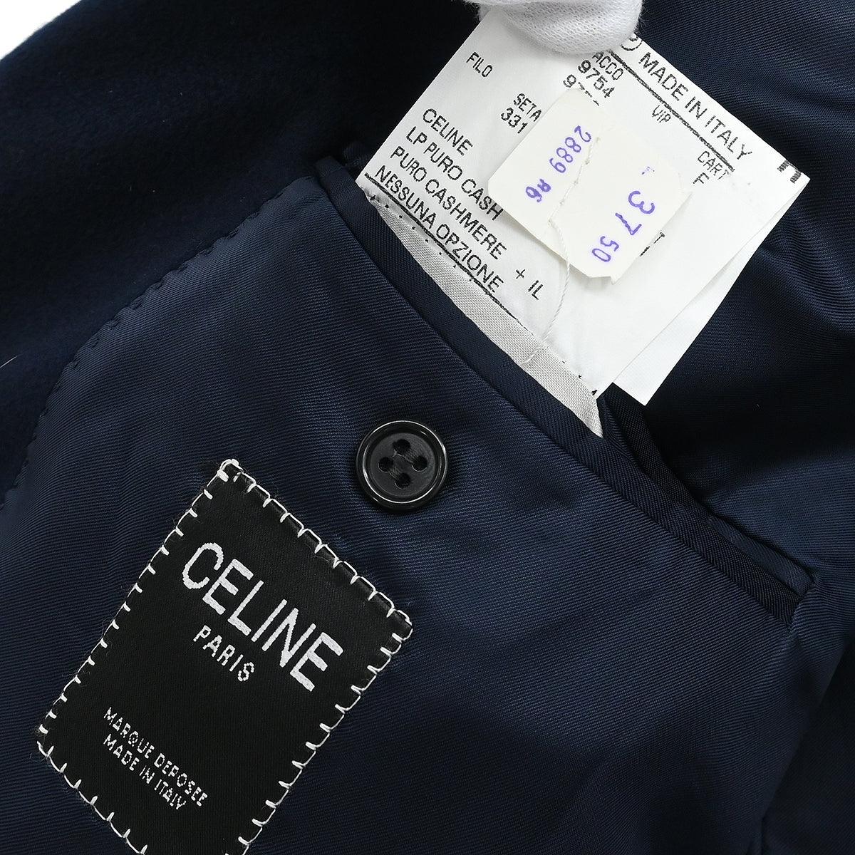 Celine Double Breasted Coat Navy #50