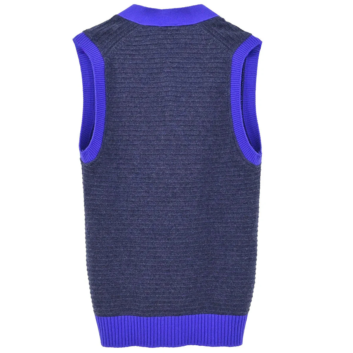 Chanel 2008 Sleeveless Vest Cardigan Dark Gray #40