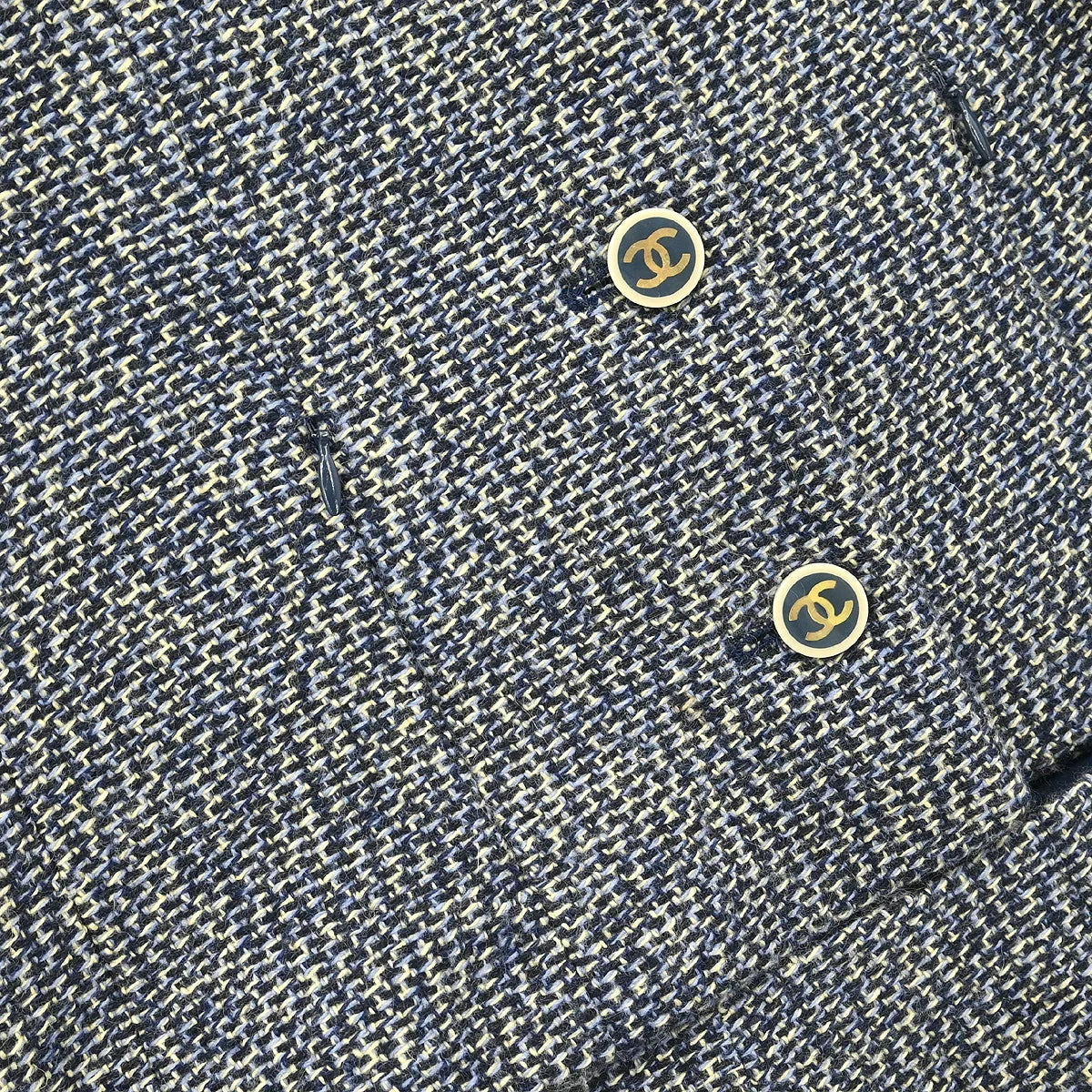 Chanel 2001 Setup Suit Jacket Skirt Gray #38