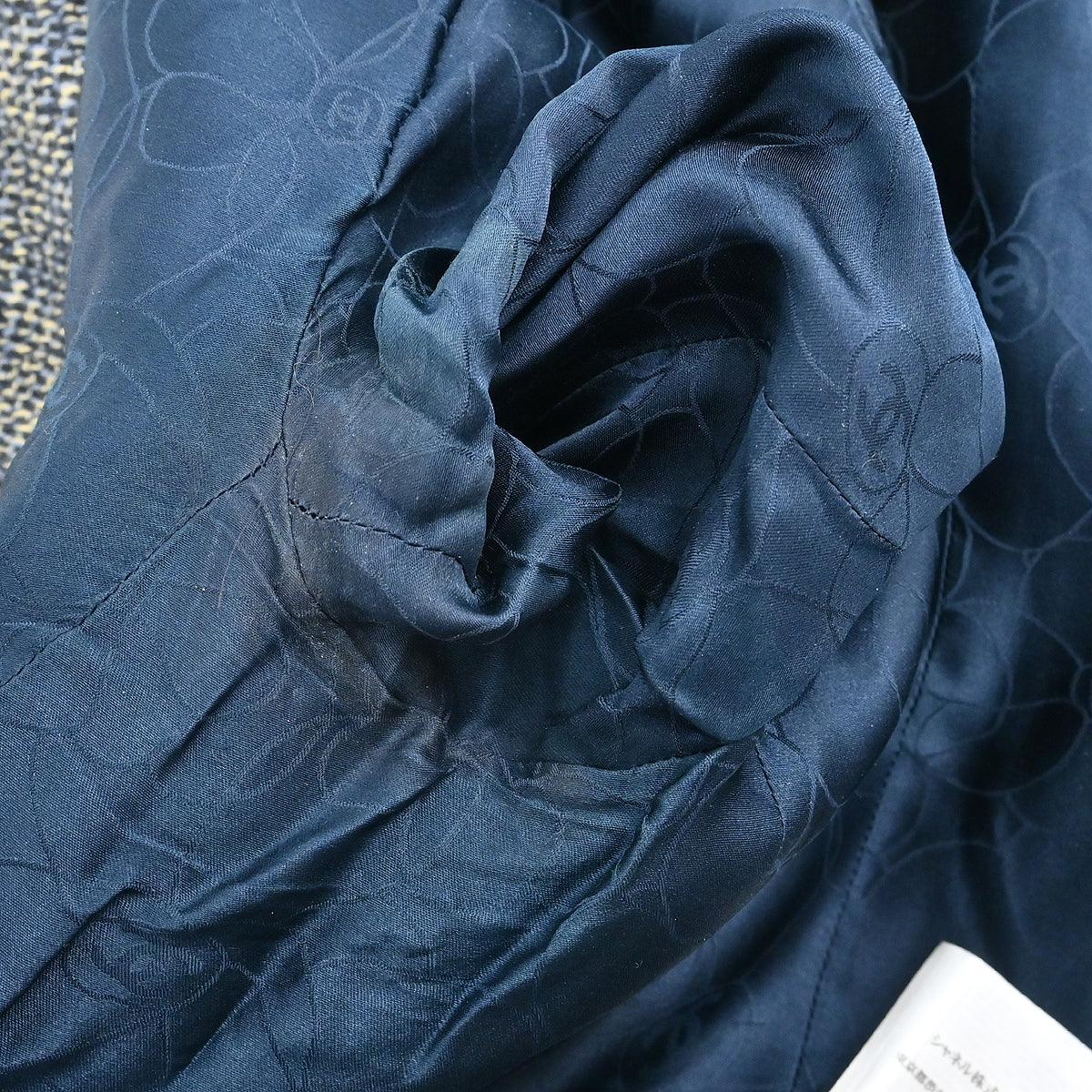 Chanel 2001 Setup Suit Jacket Skirt Gray #38