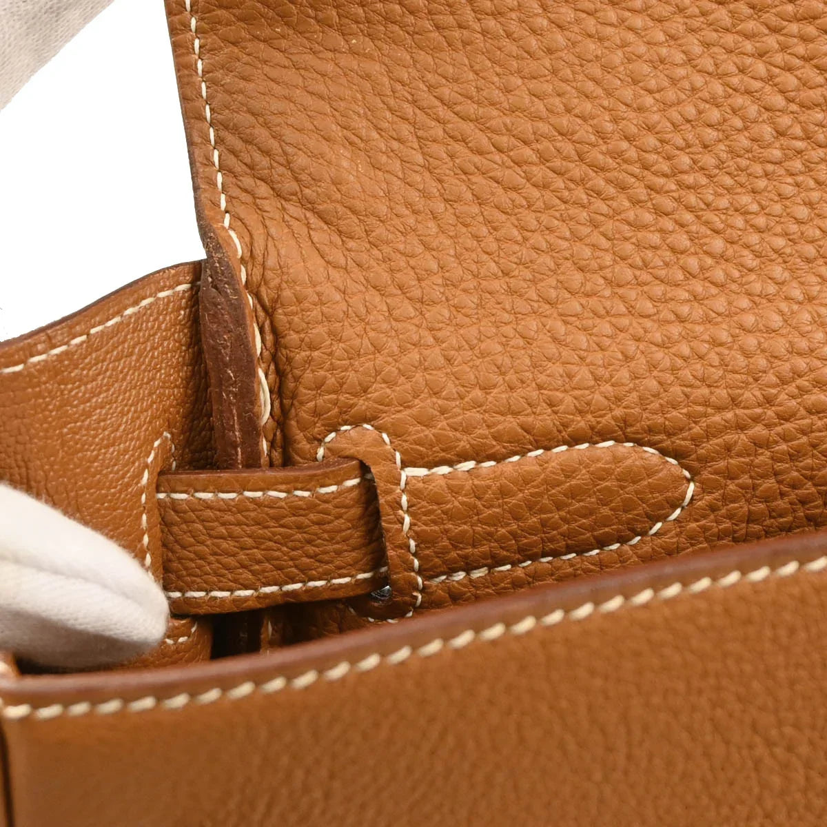 Hermes Gold Togo Kelly 32 Retourne Handbag