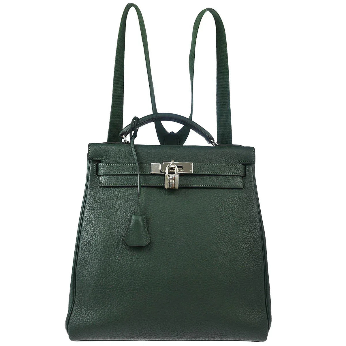 Hermes Vert Fonce Fjord Kelly A Dos GM Backpack