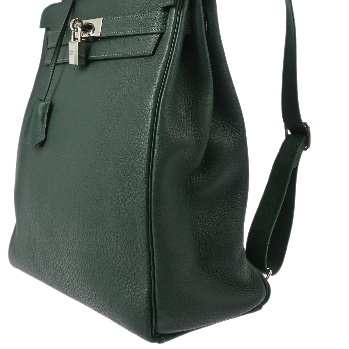 Hermes Vert Fonce Fjord Kelly A Dos GM Backpack