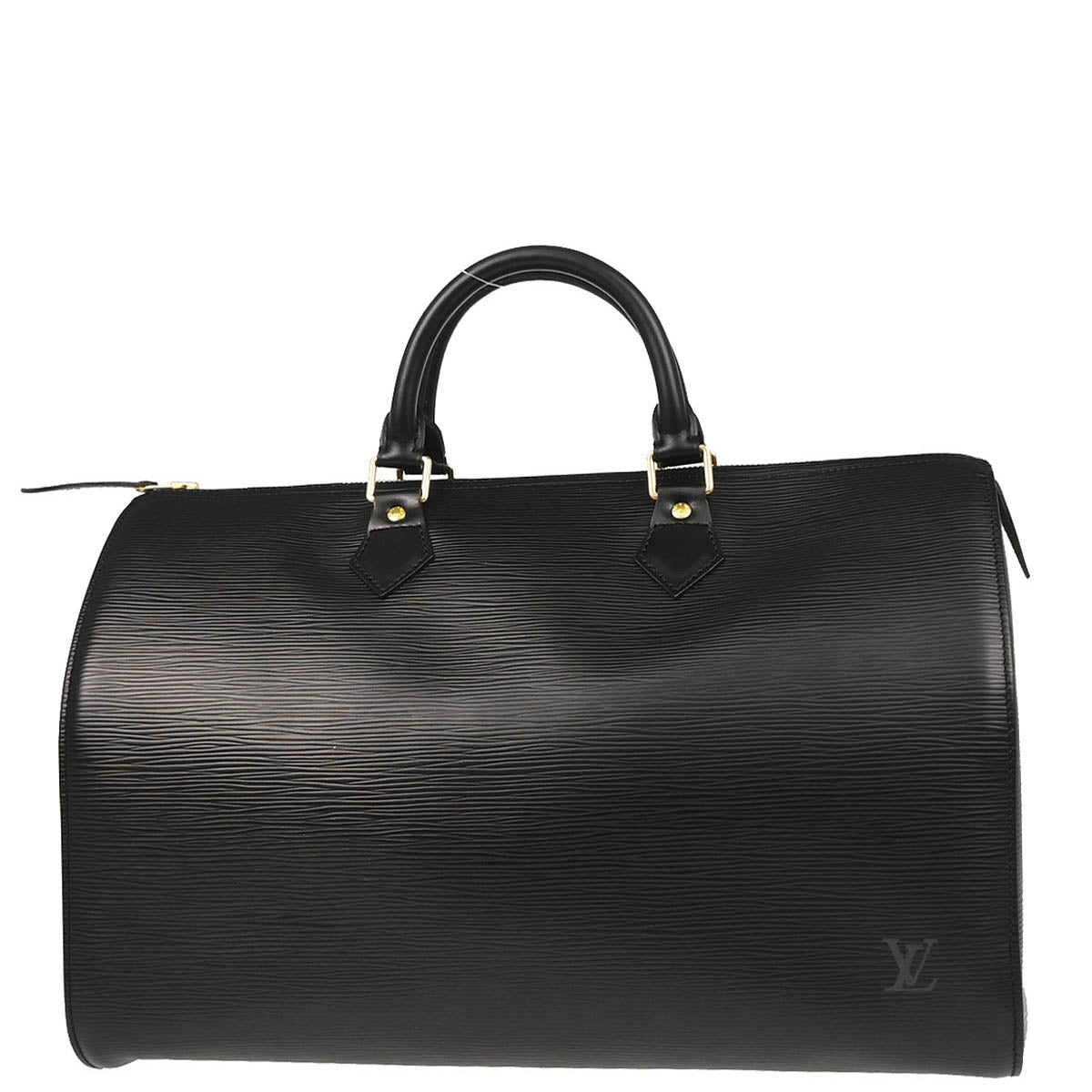 Louis Vuitton 1999 Black Epi Speedy 35 Handbag M42992