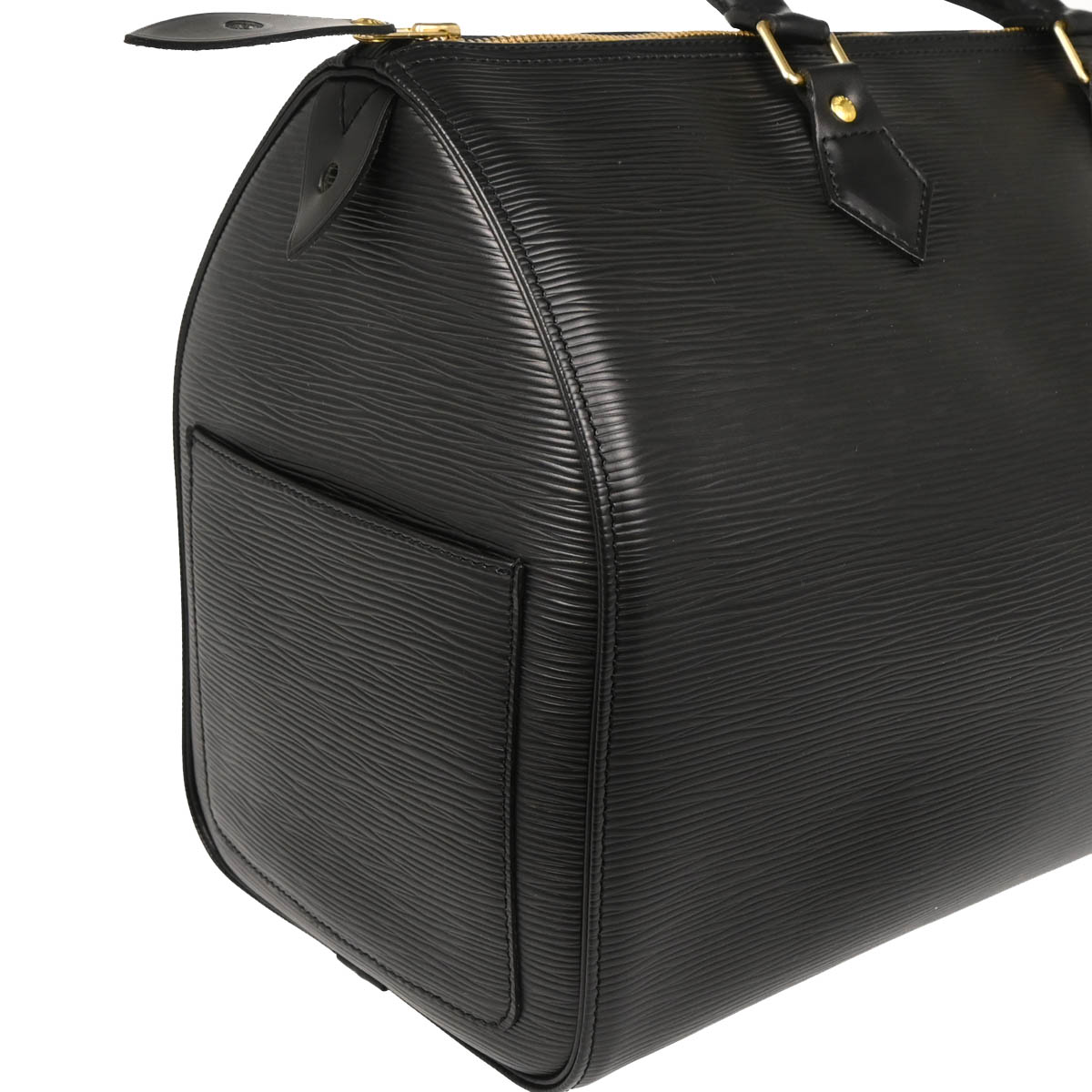 Louis Vuitton 1999 Black Epi Speedy 35 Handbag M42992