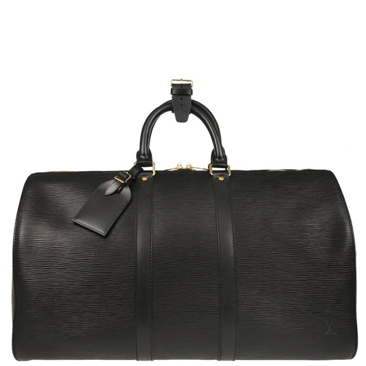 Louis Vuitton 1996 Black Epi Keepall 45 Travel Handbag M42972