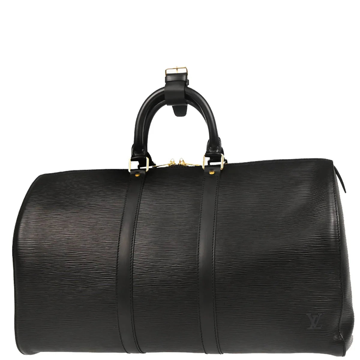 Louis Vuitton 1996 Black Epi Keepall 45 Travel Handbag M42972