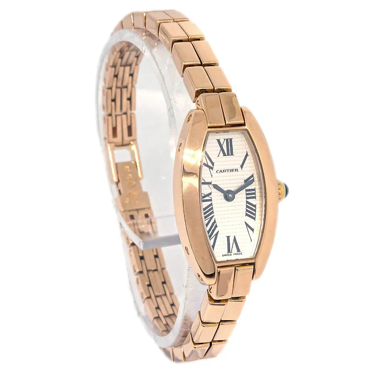 Cartier Mini Tonneau Lanieres Ref.2592 Quartz Watch 18KPG