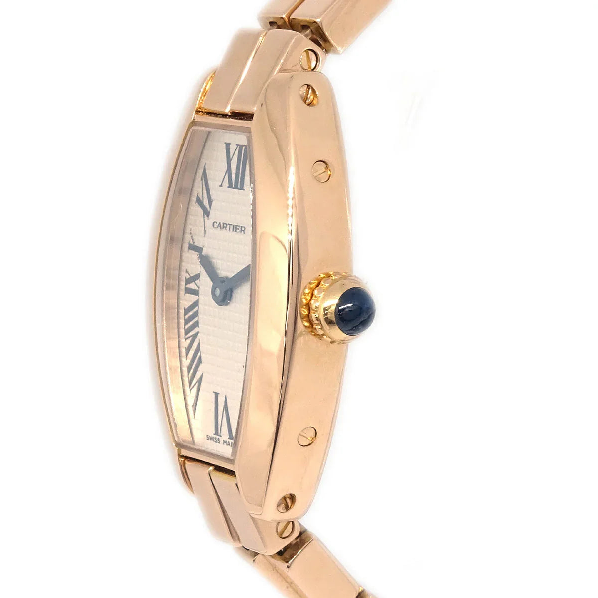 Cartier Mini Tonneau Lanieres Ref.2592 Quartz Watch 18KPG