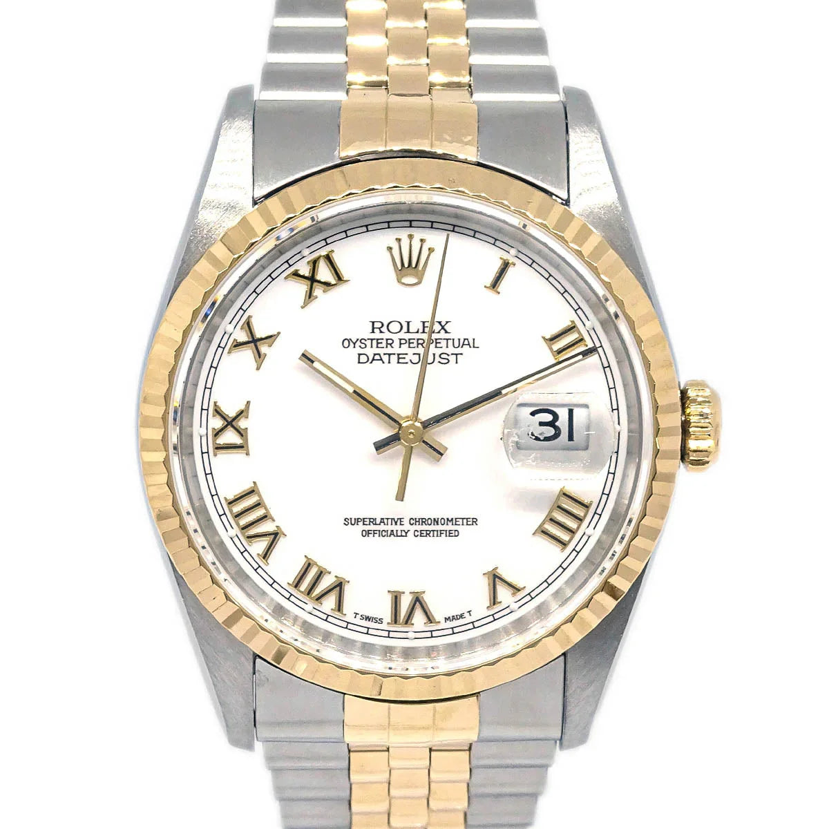 Rolex Oyster Perpetual Datejust Ref.16233 36mm Self-winding Watch 18KYG