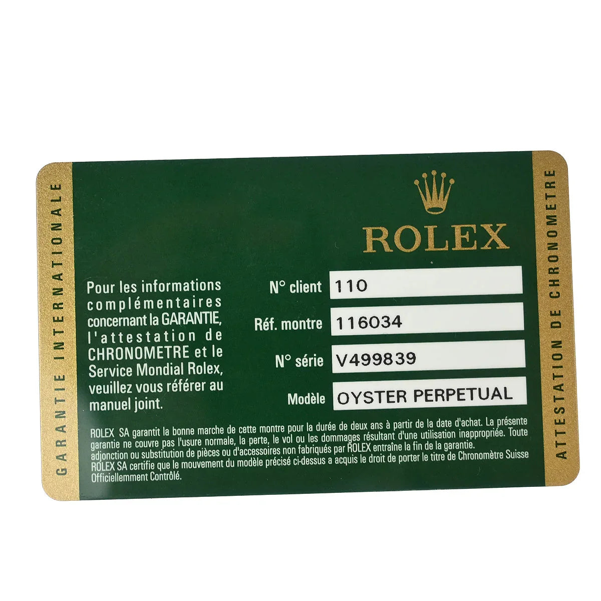 Rolex Oyster Perpetual 36mm Ref.116034 Self-winding Watch SS