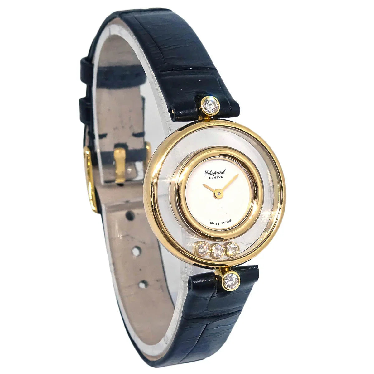 Chopard Happy Diamonds Ref.20/4802 Quartz Watch 18KYG Diamond