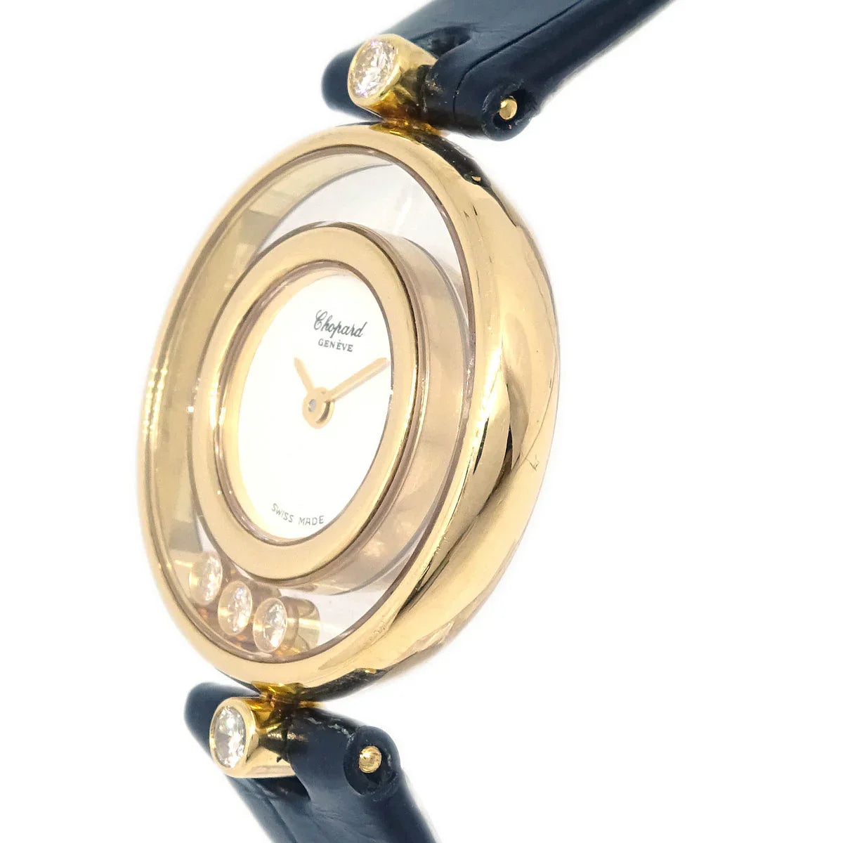Chopard Happy Diamonds Ref.20/4802 Quartz Watch 18KYG Diamond
