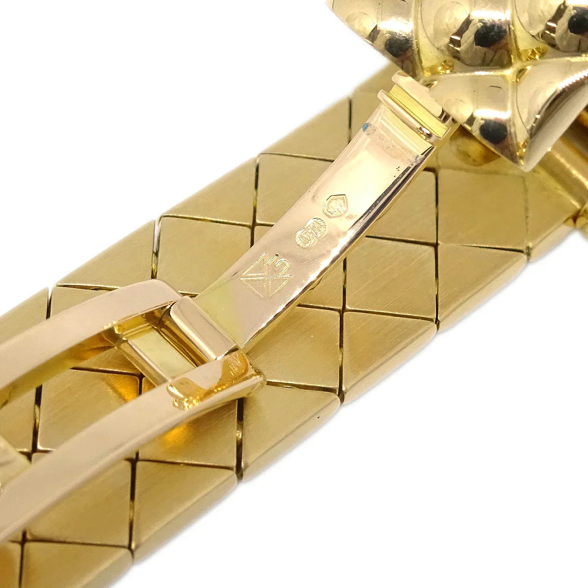 Van Cleef & Arpels Ref.B2HI1 YG Diamond Quartz Watch 18KYG