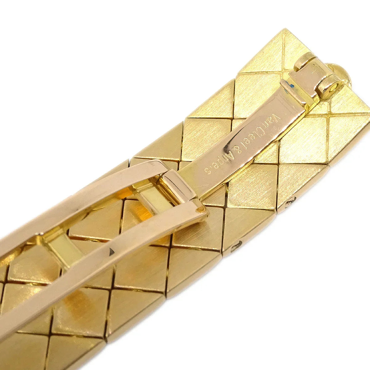 Van Cleef & Arpels Ref.B2HI1 YG Diamond Quartz Watch 18KYG