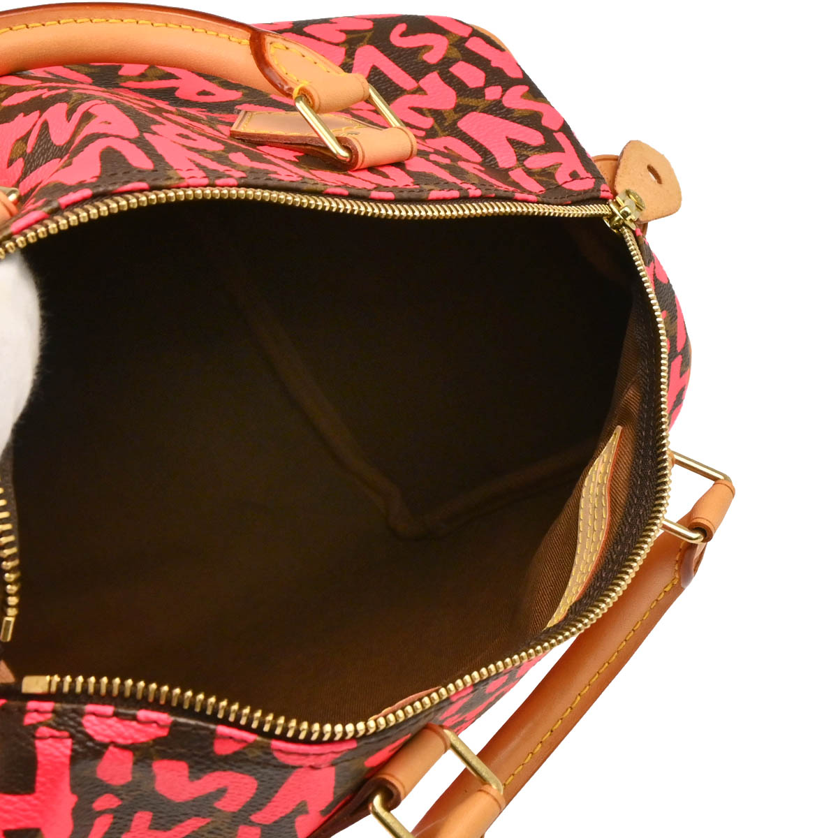 Louis Vuitton 2009 Pink Monogram Graffiti Speedy 30 Handbag M93704