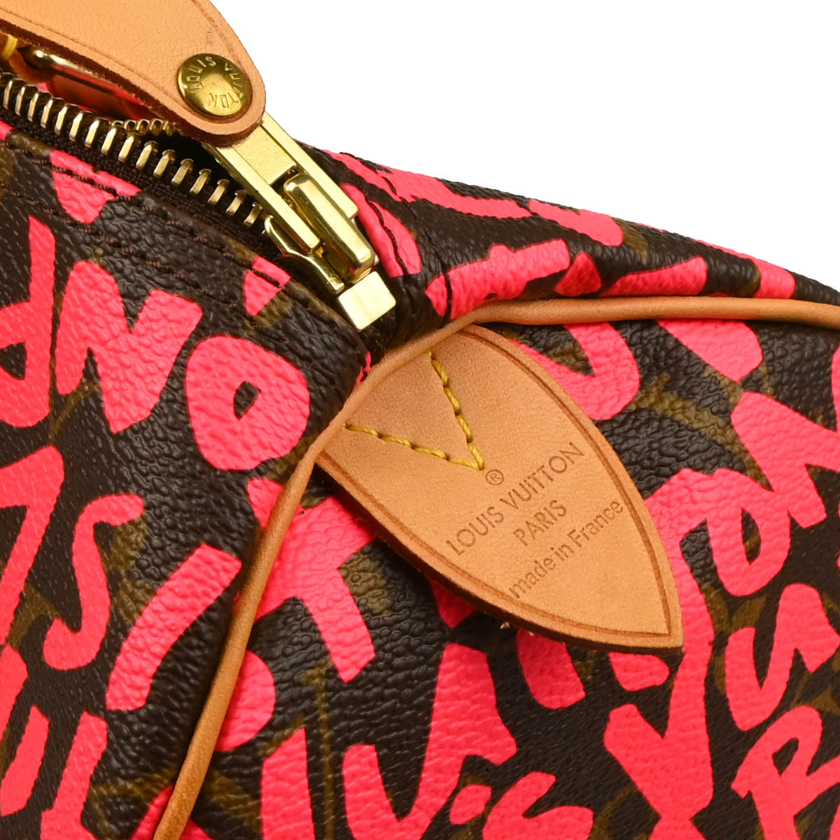 Louis Vuitton 2009 Pink Monogram Graffiti Speedy 30 Handbag M93704