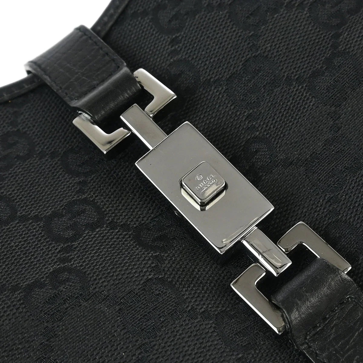 Gucci Black GG Jackie Handbag