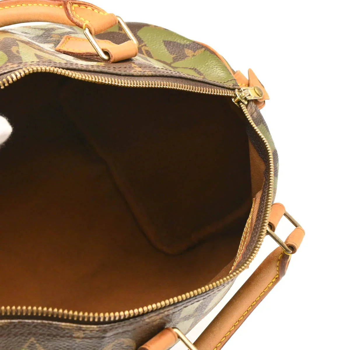 Louis Vuitton 2001 Khaki Monogram Graffiti Speedy 30 Handbag M92194