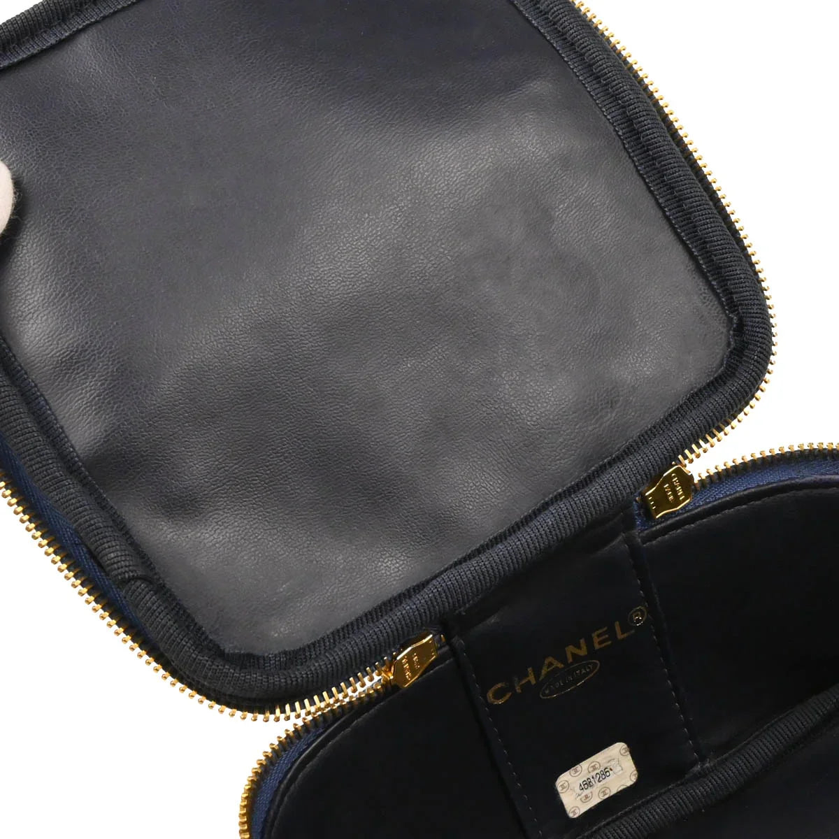 Chanel 1996-1997 Blue Denim Vanity Handbag