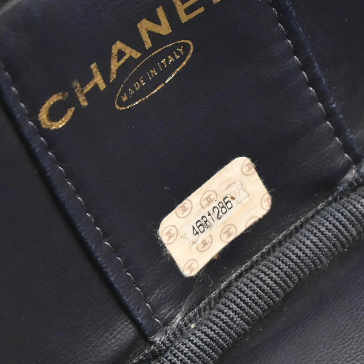 Chanel 1996-1997 Blue Denim Vanity Handbag