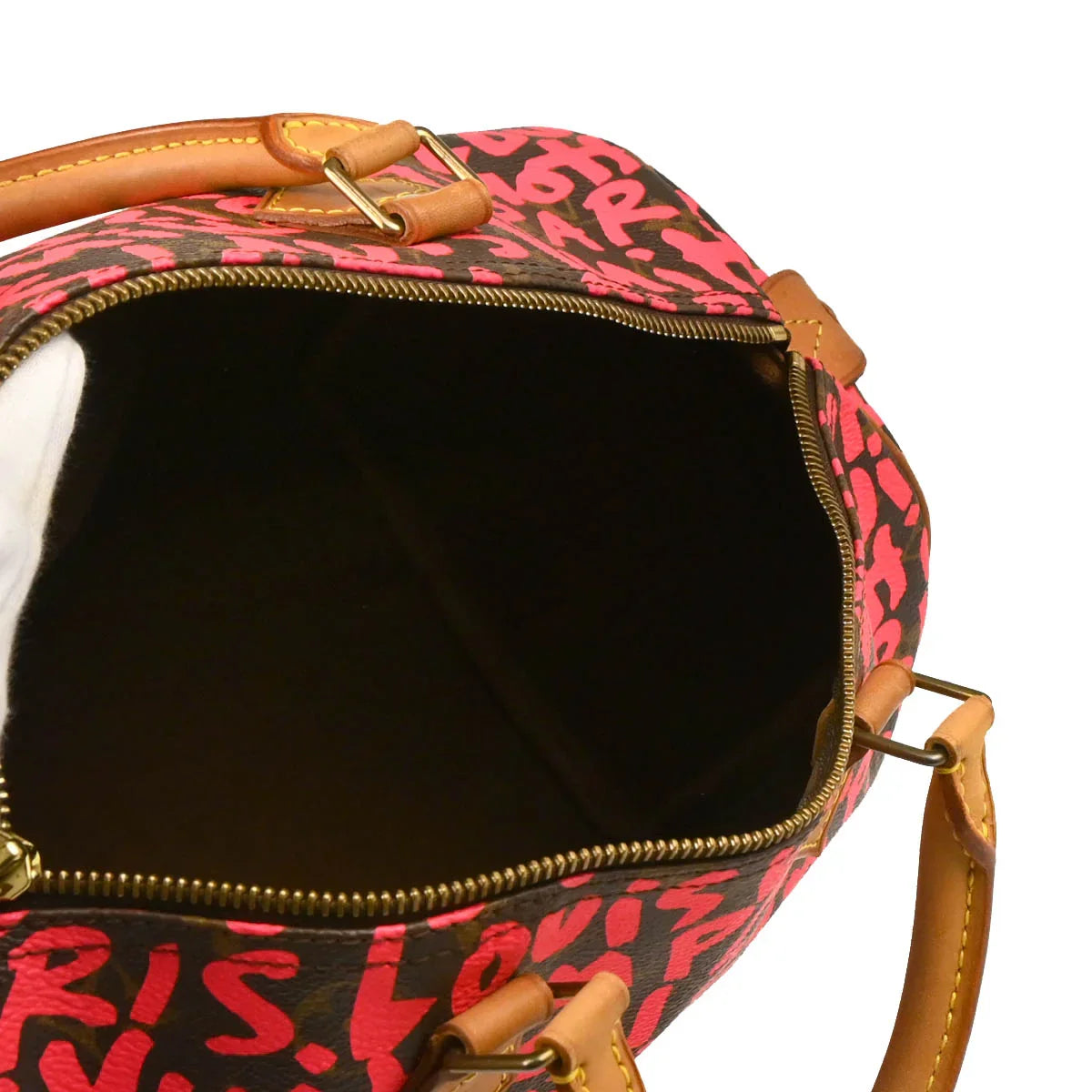 Louis Vuitton 2008 Pink Monogram Graffiti Speedy 30 Handbag M93704