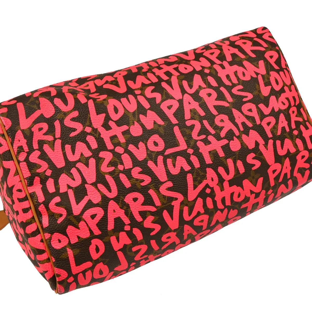 Louis Vuitton 2008 Pink Monogram Graffiti Speedy 30 Handbag M93704