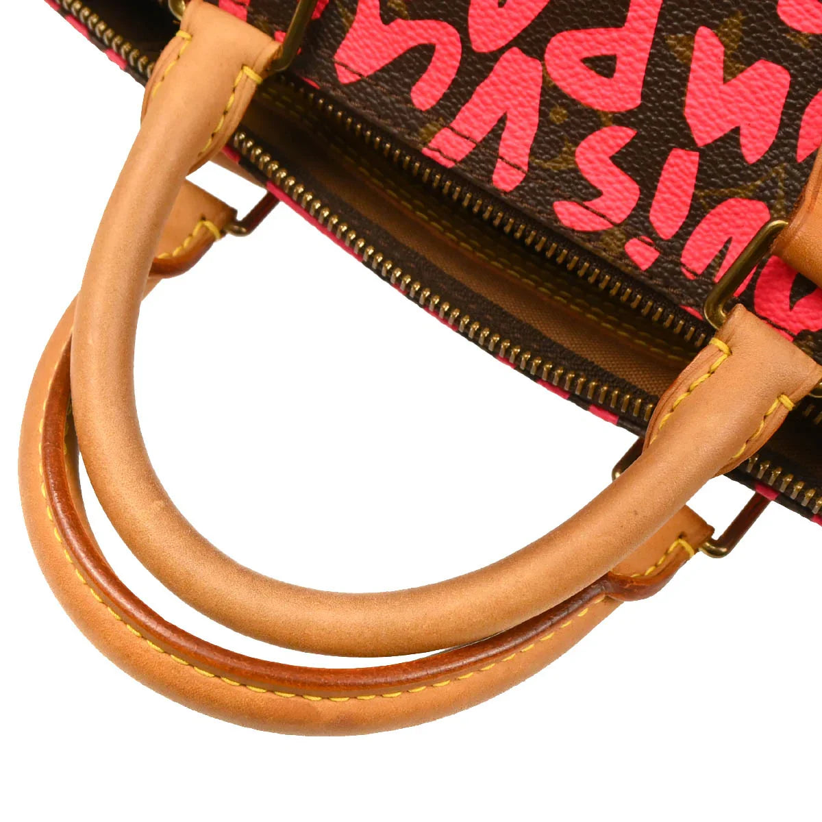 Louis Vuitton 2008 Pink Monogram Graffiti Speedy 30 Handbag M93704