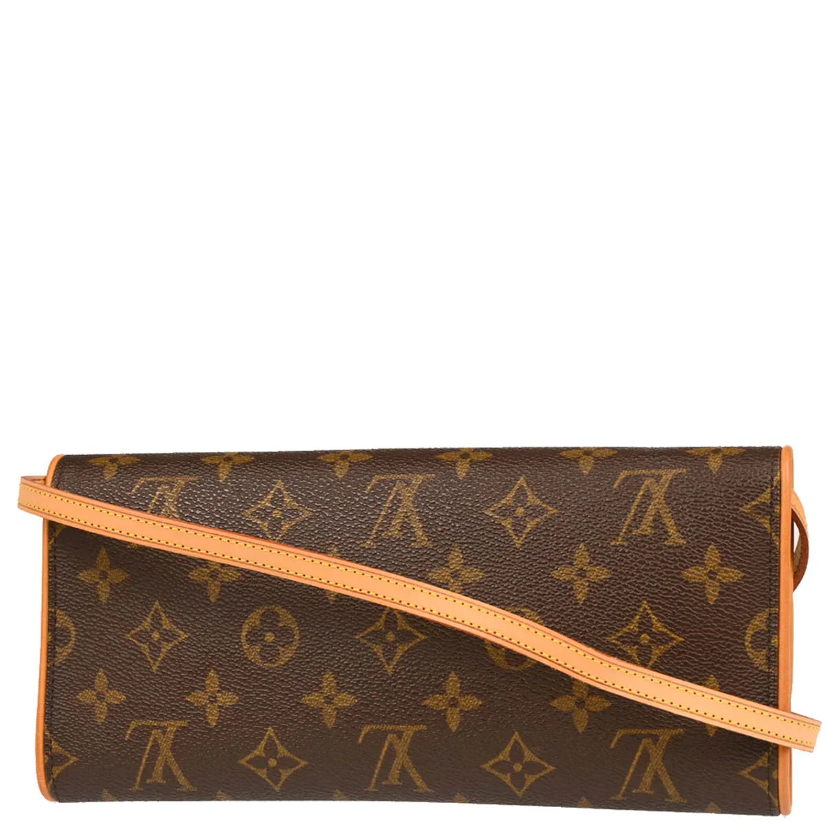Louis Vuitton 2002 Monogram Pochette Twin GM Crossbody Bag M51852