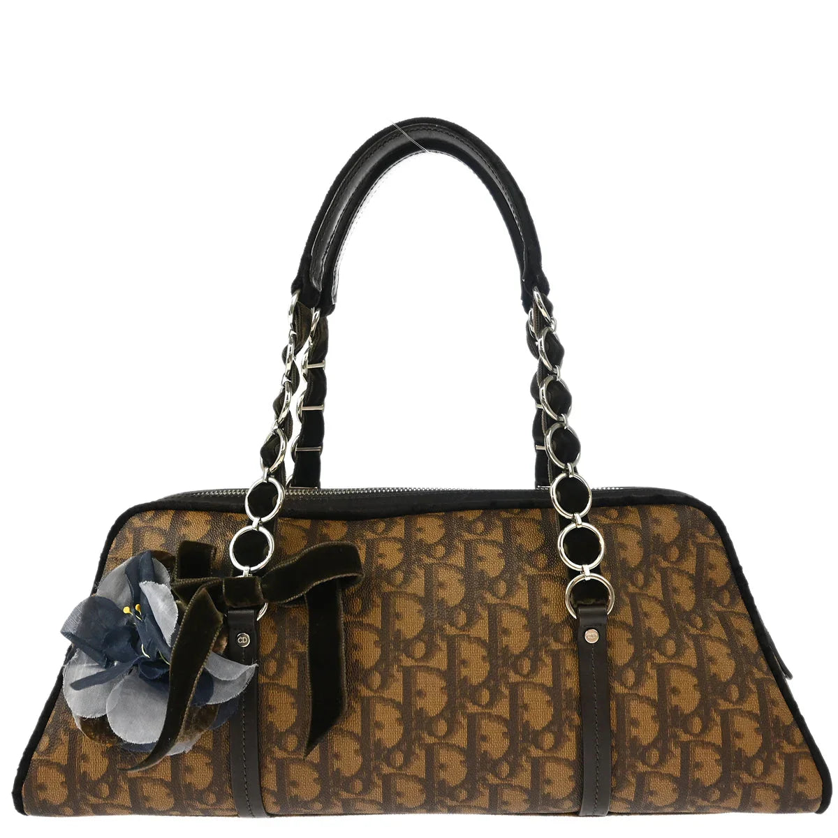 Christian Dior 2005 Brown Romantic Trotter Handbag