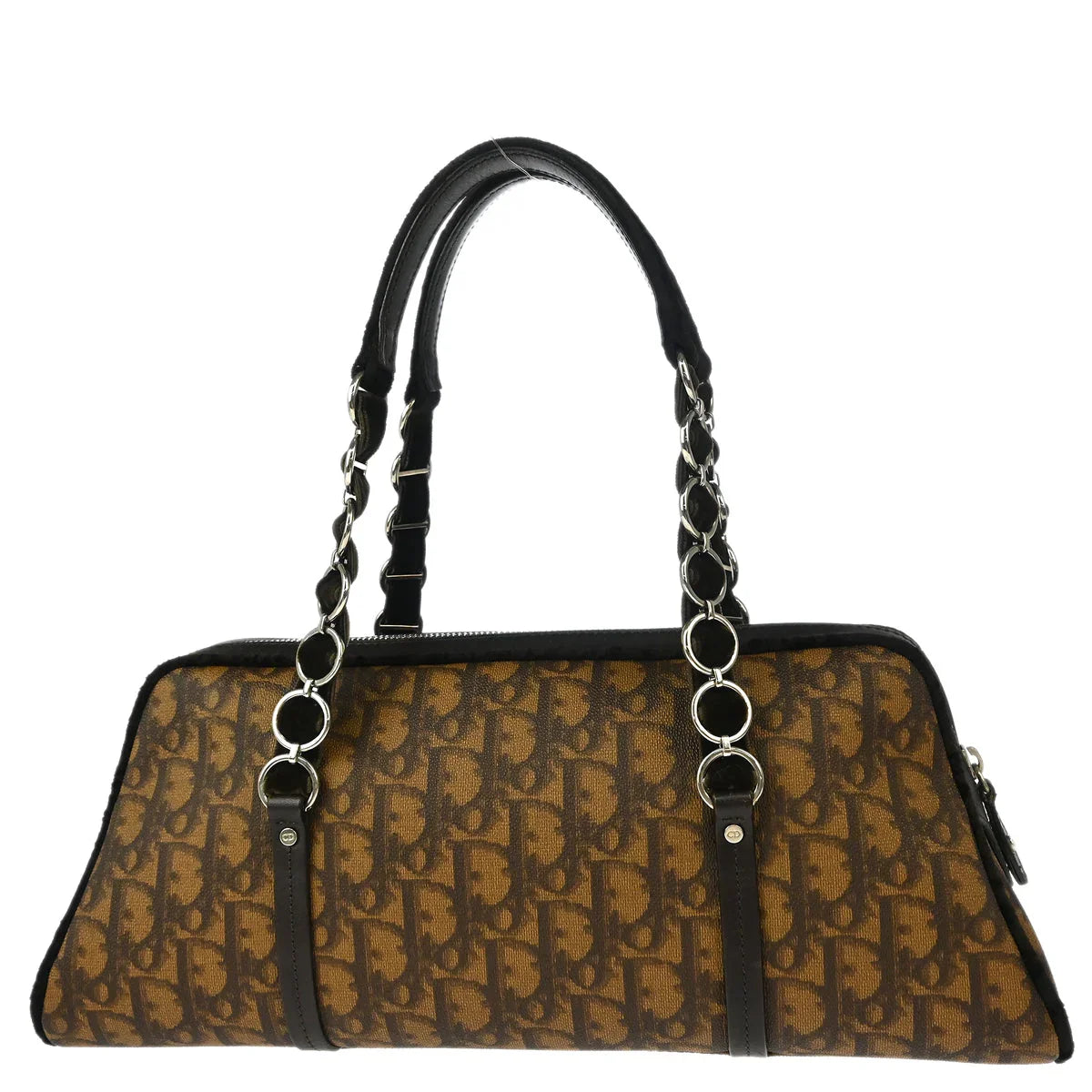 Christian Dior 2005 Brown Romantic Trotter Handbag