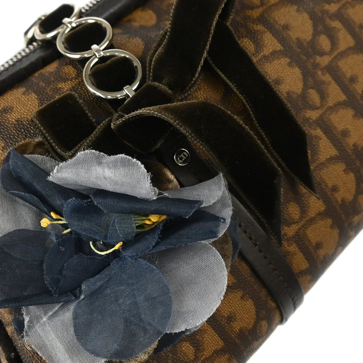 Christian Dior 2005 Brown Romantic Trotter Handbag