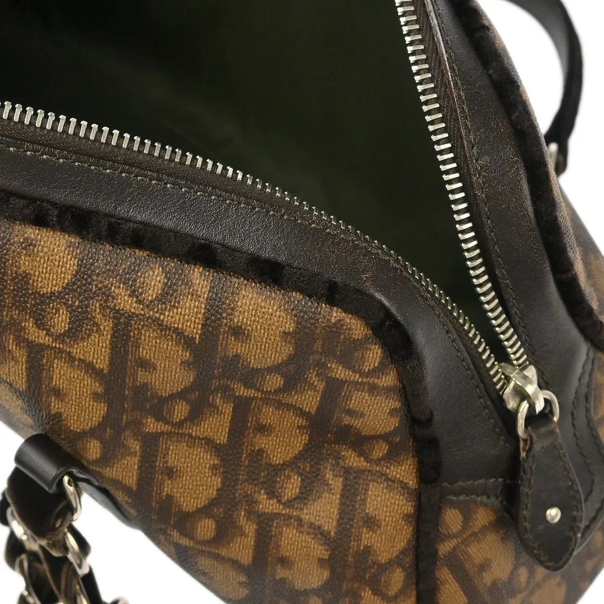 Christian Dior 2005 Brown Romantic Trotter Handbag
