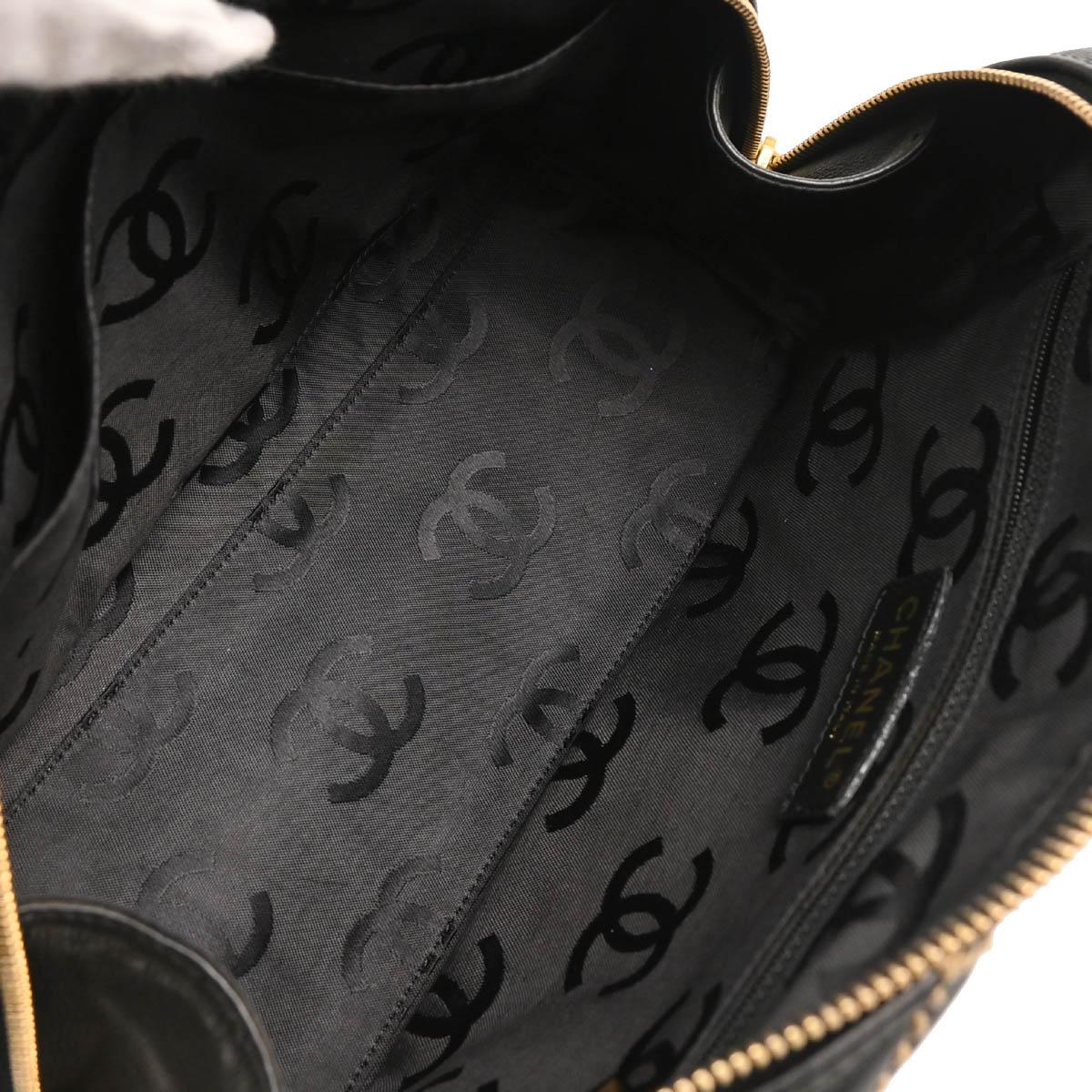 Chanel 2003-2004 Black Calfskin Wild Stitch Handbag