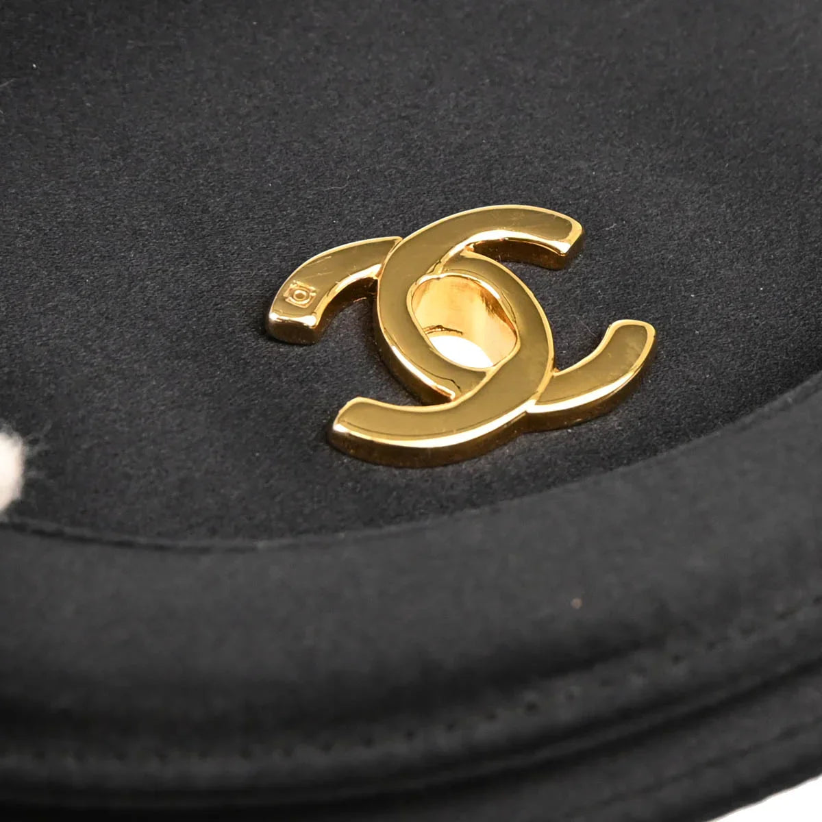 Chanel 1997-1999 Black Satin Handbag