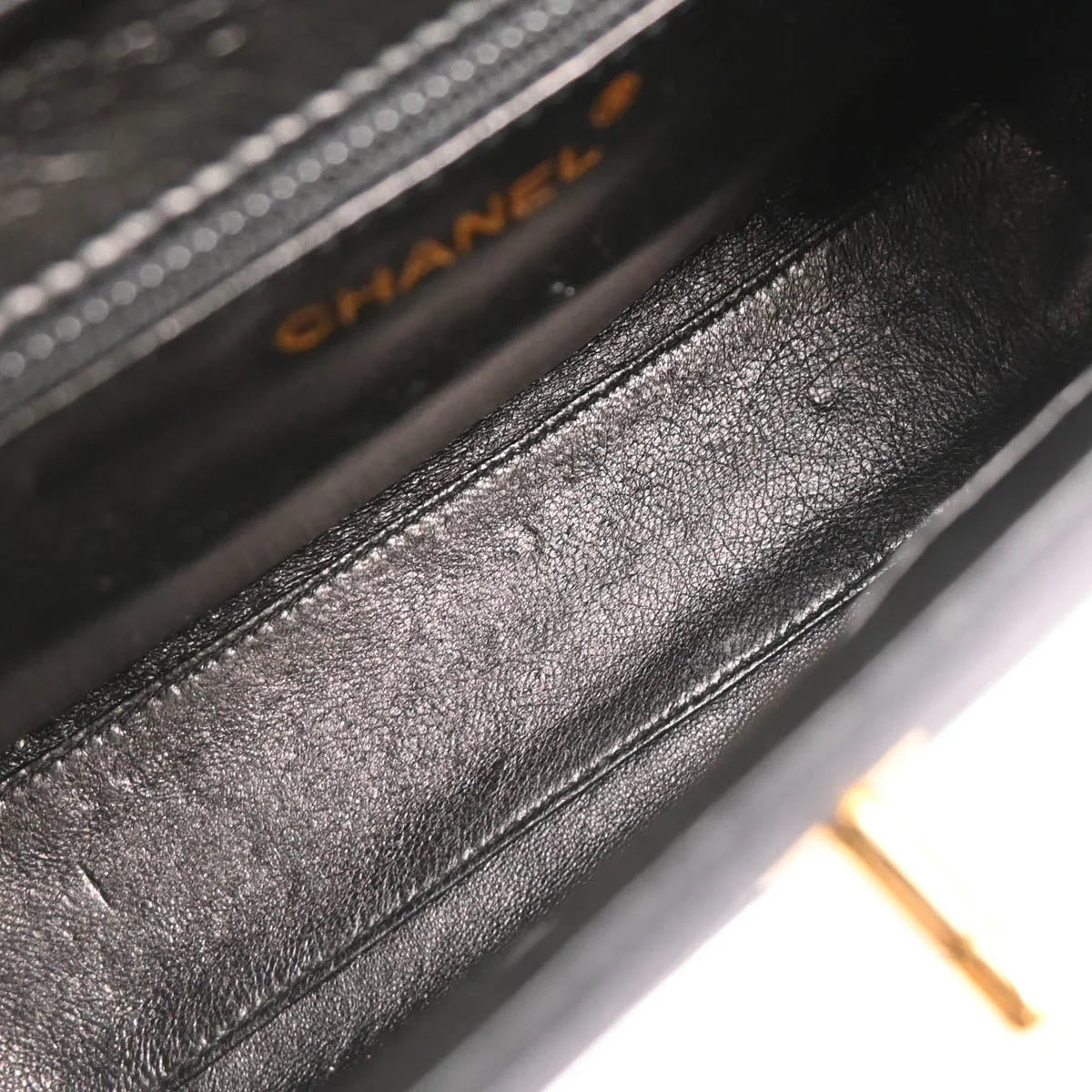Chanel 1997-1999 Black Satin Handbag