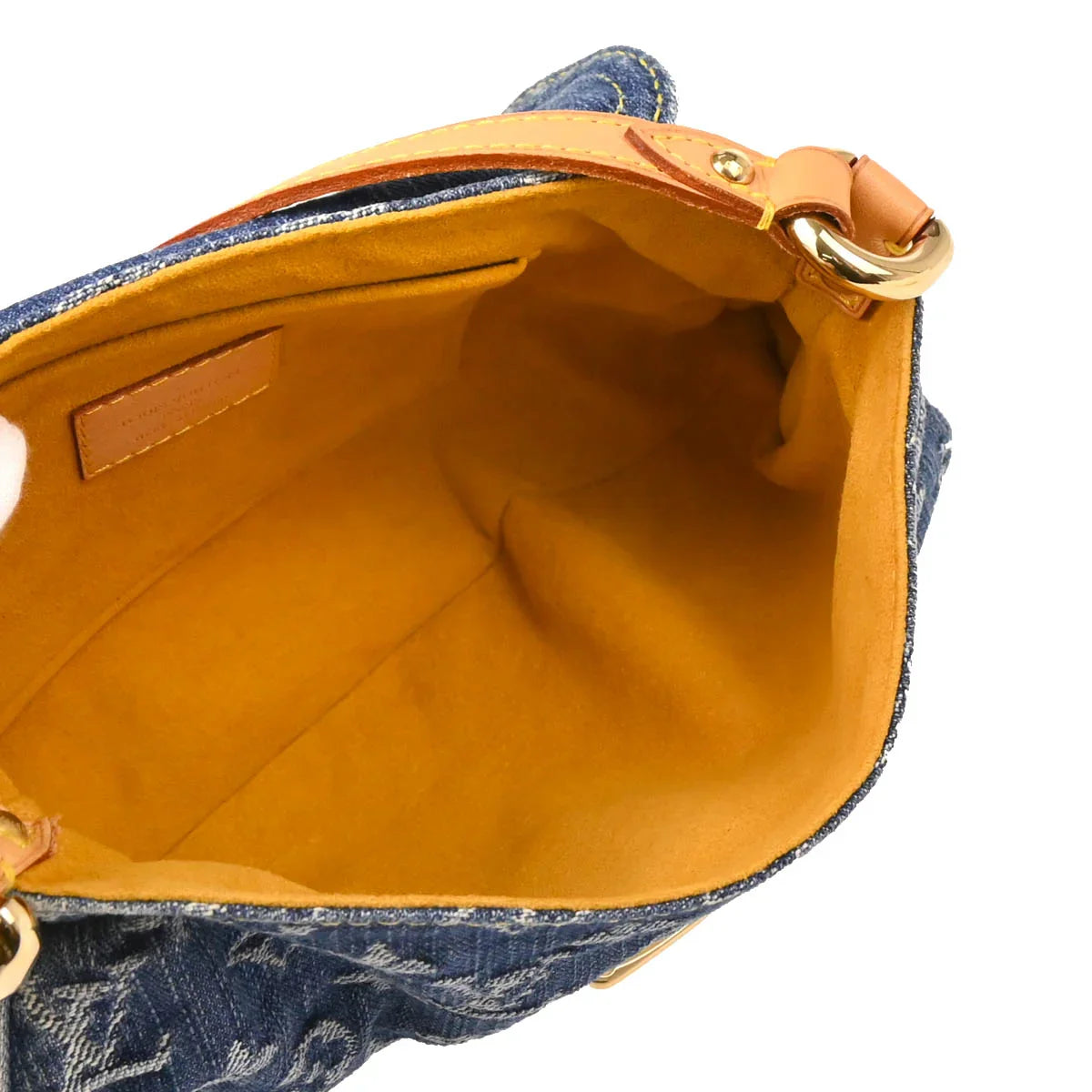 Louis Vuitton 2005 Blue Monogram Denim Mini Pleaty Handbag M95050