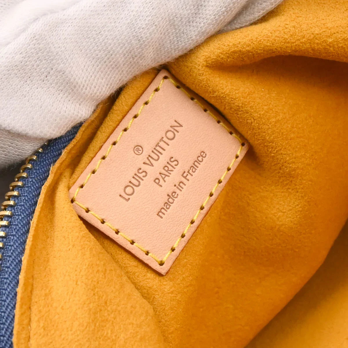 Louis Vuitton 2006 Blue Monogram Denim Baggy PM Shoulder Bag M95049