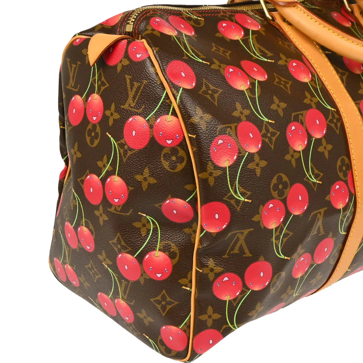 Louis Vuitton 2005 Monogram Cherry Keepall 45 Duffle Handbag M95011