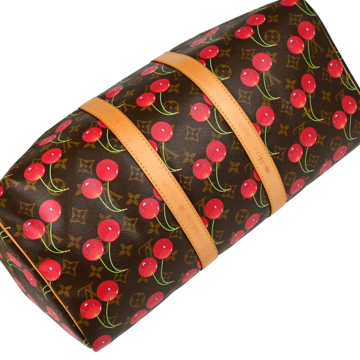 Louis Vuitton 2005 Monogram Cherry Keepall 45 Duffle Handbag M95011