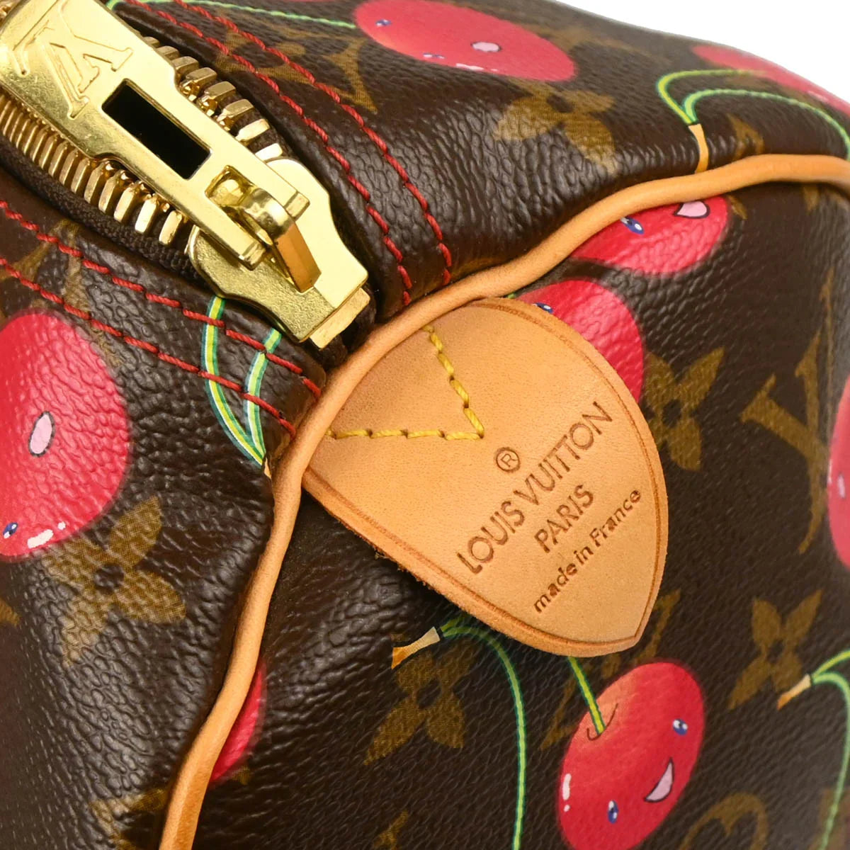 Louis Vuitton 2005 Monogram Cherry Keepall 45 Duffle Handbag M95011
