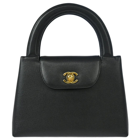 Chanel 1997-1999 Black Caviar Handbag