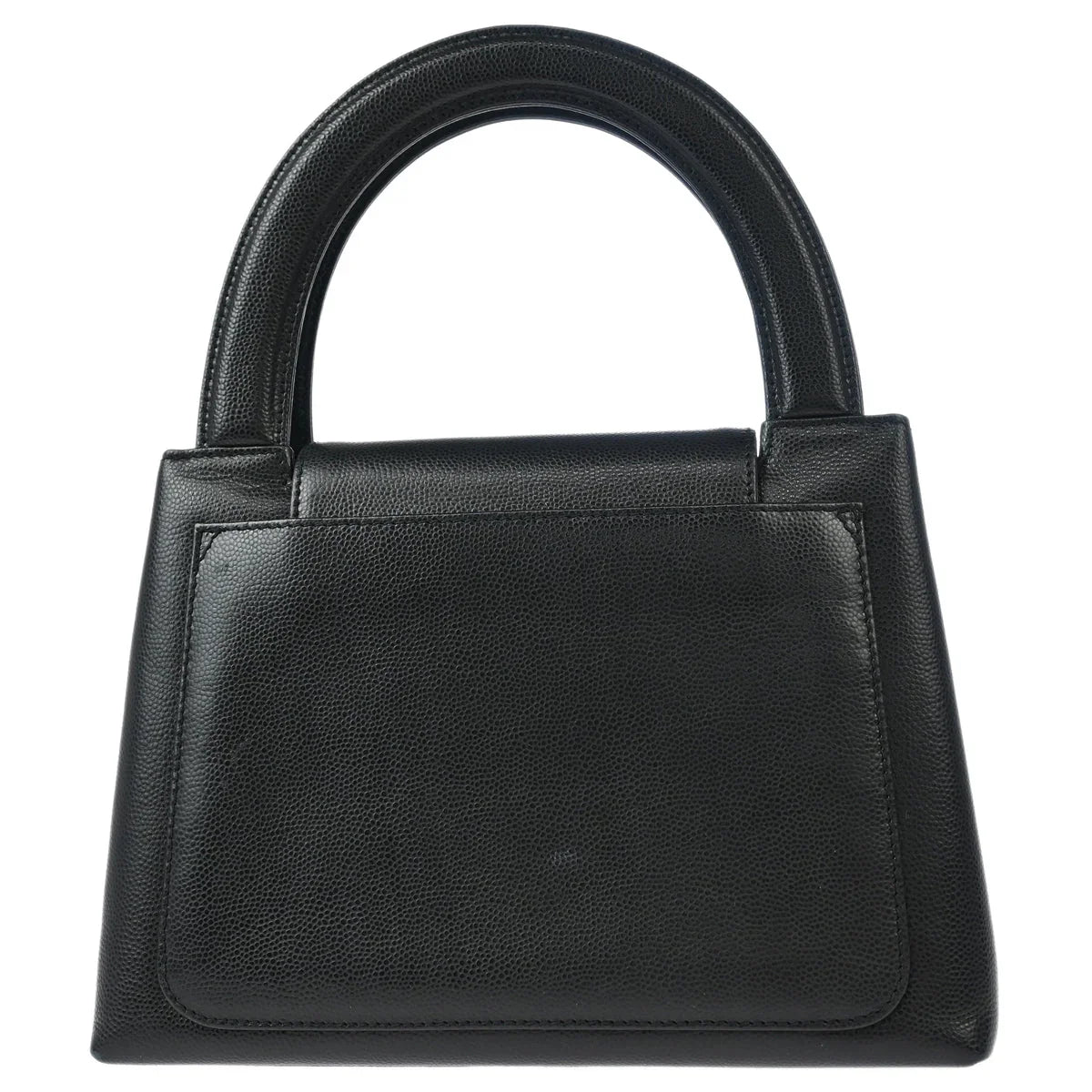 Chanel 1997-1999 Black Caviar Handbag